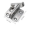 Jiozermi 4pcs SUS304 Stainless Steel Gate Latches Flip Door Latch