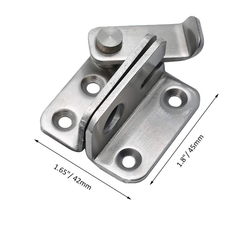 Jiozermi 4pcs SUS304 Stainless Steel Gate Latches Flip Door Latch