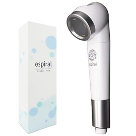 Espiral Shower Head Nano Bubble [Pure Made in Japan] Chlorine Removal, Water Saving, Skin Beautifying Effect, Beautiful Water Flow, Micro Nano Bubble, Ultra Fine Bubble, Bubble Bath (Main Body)