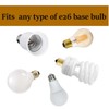 (PACK-3) FINELED E17 A E26/E27 adaptador de enchufe, base intermedia