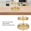 2 Tier Fruit Tray Gold Elegant Large Capacity Decorative Multi
