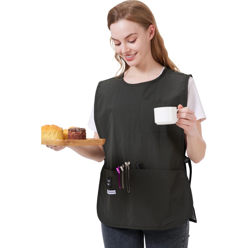 Nanxson Waterproof Cobbler Apron for Women with Pockets Barber Smock
