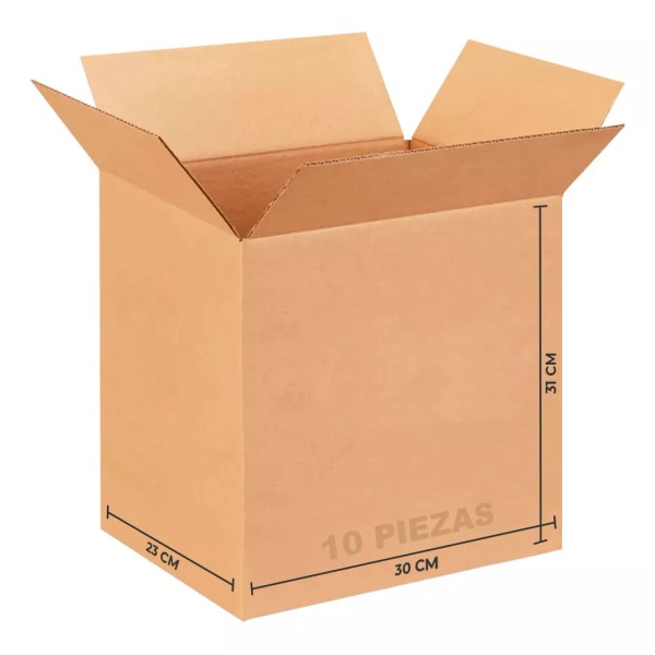 Linium 10 Caja Carton Nueva Empaque E-commerce Envios 30x23x31