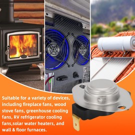 for Wall&Floor Furnace Snap Disc Thermostat Switch-100°F ON, 85°F Off