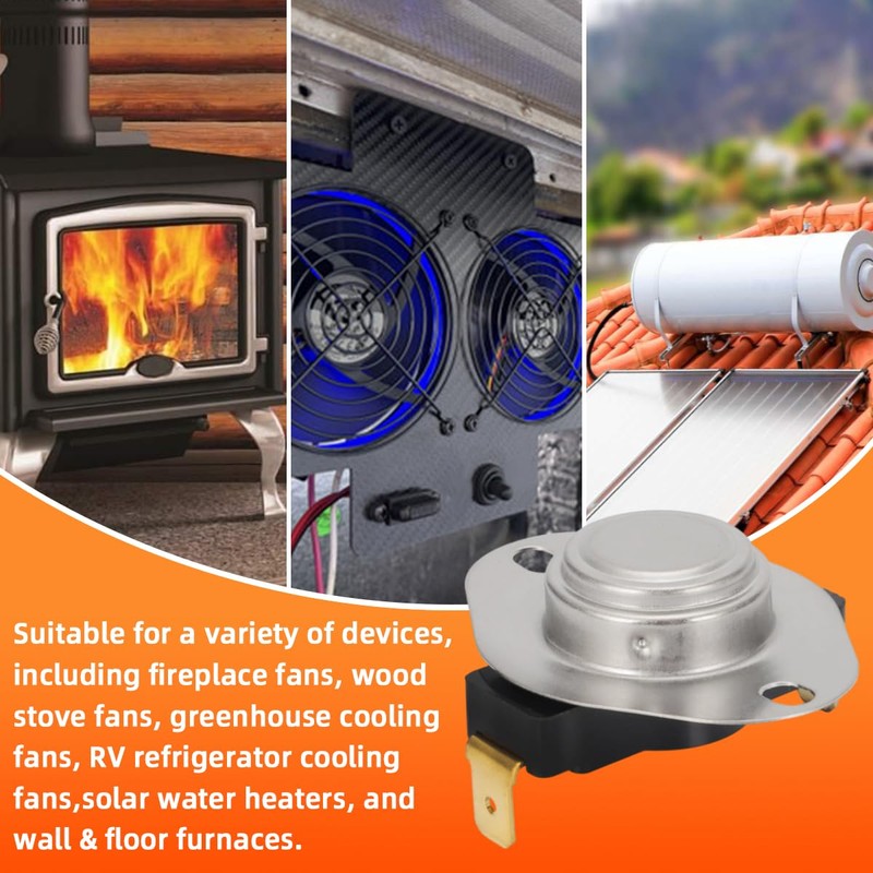 for Wall&Floor Furnace Snap Disc Thermostat Switch-100°F ON, 85°F Off