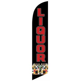 Liquor Flag Flutter Feather Banner Swooper Windless