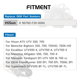 Tuntrol Primary Drive Clutch with Fixed Sheave Plate Assembly for Hisun 500 700 ATV UTV, for Menards Yardsport YS500, YS700, Massimo, Supermach, Bennche Bighorn, Qlink Front Runner