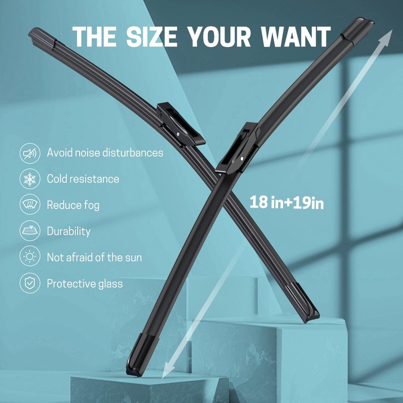 19"+18" Windshield Wiper Blades - Replacement for 2013-2015 Mini Cooper