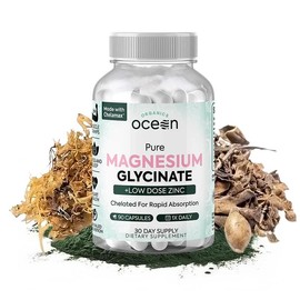 Pure Magnesium Glycinate – 90 Capsules | Chelated for Maximum Absorption & Bioavailability | Supports Muscle, Nerve, Sleep & Bone Health – Dietary Supplement