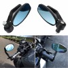Unbranded Motorcycle 7/8" Handle Bar End Rearview Side Mirrors Fit