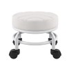 FURWOO Low Roller Seat PU Leather Rolling Stool Step Stool