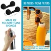 30 Pieces Disposable Nose Filters Spray Tanning With Softness Sponge