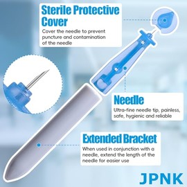 JPNK - 100 agujas estériles desechables para el acné y eliminación de puntos negros