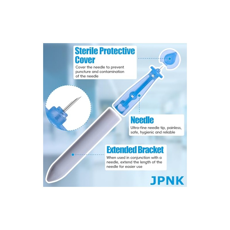 JPNK - 100 agujas estériles desechables para el acné y