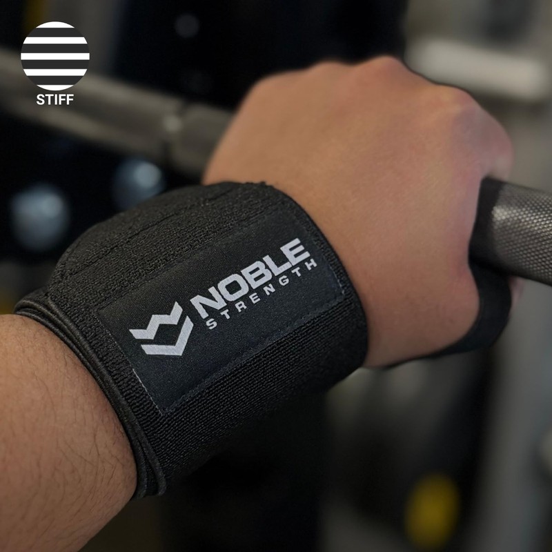 Stiff Wrist Wraps (22" Premium Quality) 56 cm for Powerlifting,