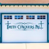 6 Foot / 72" Faith Conquers All Christian Religious Decal