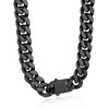 Bandmax 12MM Chunky Chain Choker Necklace for Men Women Black