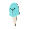 Hohopeti Cute Ice Cream Shaped Cartoon Wall Clock for Kids