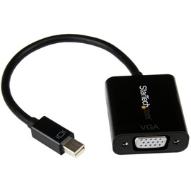 StarTech.com Mini DisplayPort to VGA Adapter - Active Mini DP to VGA Converter - 1080p Video - mDP or Thunderbolt 1/2 Mac/PC to VGA Monitor/Projector/Display - mDP 1.2 to VGA Dongle - Black (MDP2VGA2)