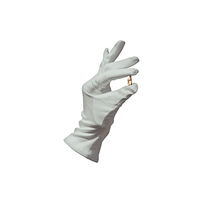 BUZZUFY Heli Presentation Gloves Microfiber Silver Grey Small Pair Black