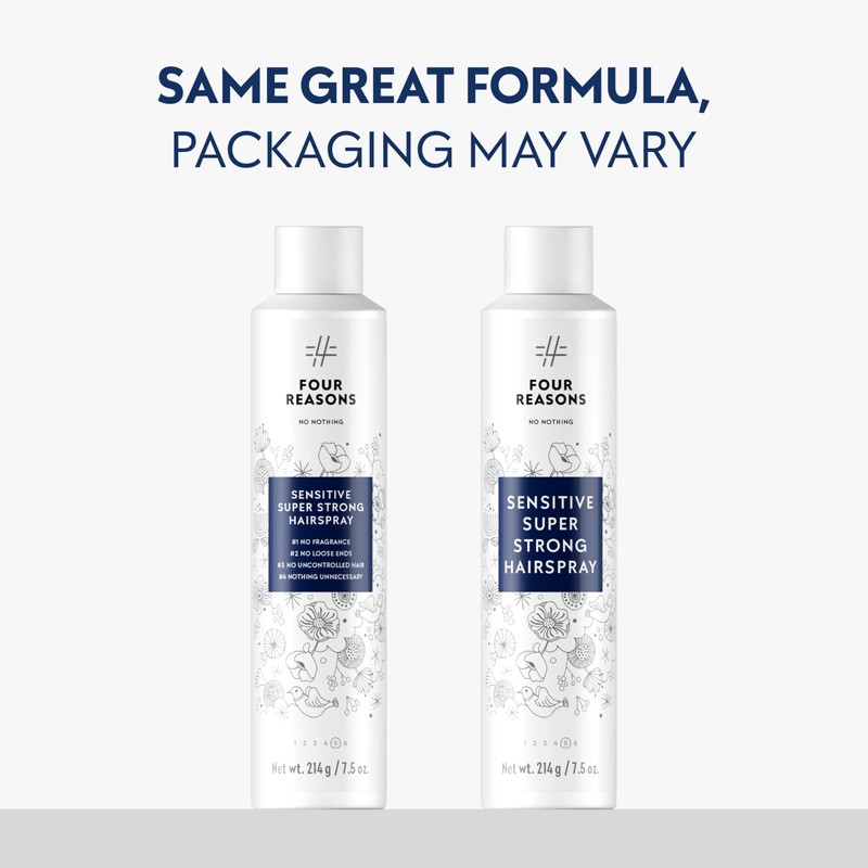 No Nothing Sensitive Extra Hold Hairspray, Unscented Finishing Spray for