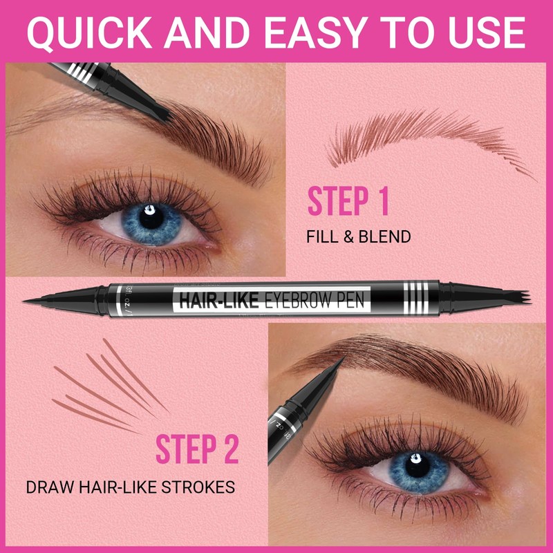 iMethod Eyebrow Pen - Eyebrow Pencil Magical 2-in-1 Eye Brow