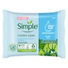 SIMPLE, Toallitas Micelares Biodegradables, 20 piezas