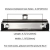 RILOMBAO 6 Pack Silver Metal Clipboard Clips, 4.72" (12cm) Mountable