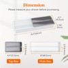 Lifewit Compact Silverware Organizer for Kitchen Drawer, Narrow Flatware Tray