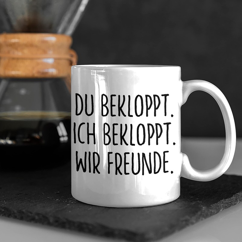 Trendation - Beste Freunde Tasse Geschenk Beste Freundin Freund Kaffeetasse