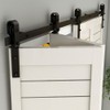 TSMST 52" Bi-Folding Sliding Barn Door Hardware Track Kit for