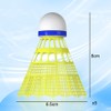 Badminton Rebound Trainer - Portable Height Adjustable Rebound Badminton Set,