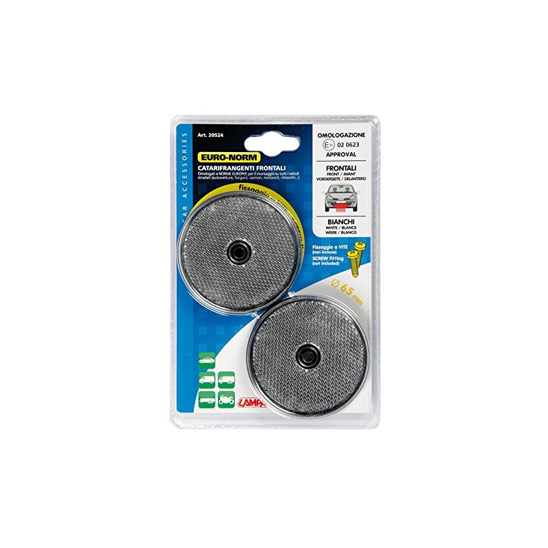 Round reflectors - Ø 65 mm - White