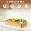 KIRIGEN Wood Tea Bag, Coffee Bag Storage Box, 8 Compartments,
