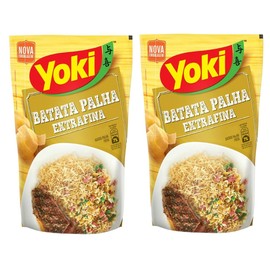 Batata Palha Extrafina Extra Fine Potato Sticks - Yoki - 4.23 oz - Pack of 02