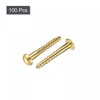 sourcing map Pack of 100 Wood Screws M3 x 20