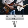 12 String Saddle Tailpiece Metal Chrome Color Saddle Bridge Top