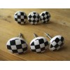 Midwest Craft House 6 Checkered Drawer Pulls Cabinet Knocs Bathroom