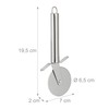 Relaxdays Pizza Cutter Set of 3, Sharp Stainless Steel Blade