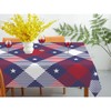 GSRONY Decorative Rectangle Table Cloths Red White and Blue Checkered
