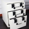 2Pcs Stainless Steel Drawer Fixing Clips Fast Jig Cabinet Tool