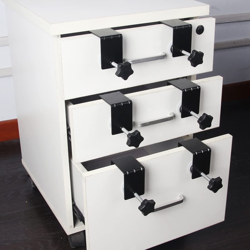 2Pcs Stainless Steel Drawer Fixing Clips Fast Jig Cabinet Tool