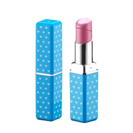 NIVEK Lipstick Lighter Blue Hearts Kawaii Soft Flame Refillable Lighters for Women (Blue Hearts)