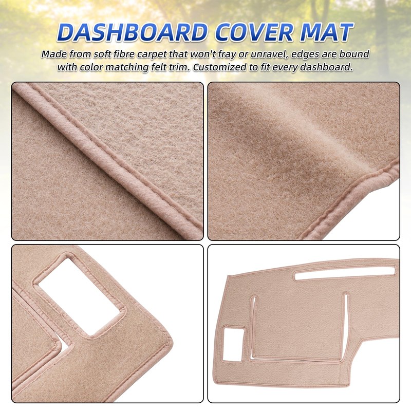 Dashboard Cover Mat Custom Fit for Toyota Tacoma 1998 1999