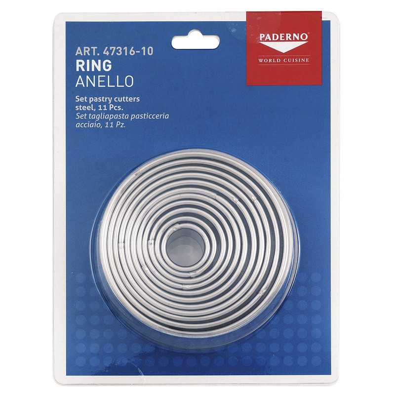 Paderno 47316 Ring Dough Cutter in Stainless Steel Diametro 10