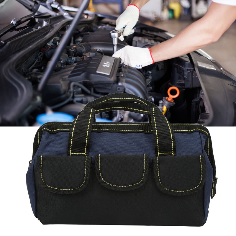 13in Tool Storage Bag Oxford Cloth Multifunctional Waterproof Wide Mouth
