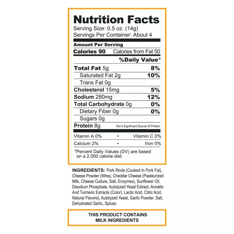 Pork King Good Nacho Cheddar Flavored Pork Rinds Chicharrones 4