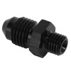 1 Pair AN4 to M8 Oil Cooler Fitting Adapter Black