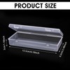 Dimeho 6 Inch Plastic Storage Boxes, 3 Pcs Rectangular Small