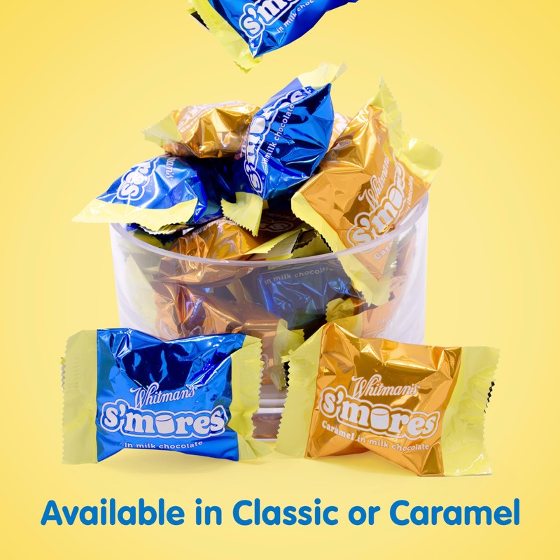 WHITMAN'S S'Mores Caramel Milk Chocolate Candy, Bag 7.3. oz